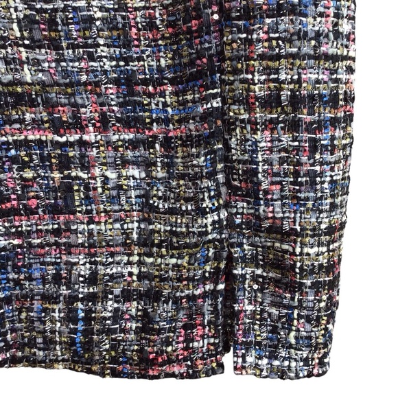 Francesca’s Mi Ami Multi Color Tweed Square Neck Sleeveless Mini Dress N… - Picture 7 of 10